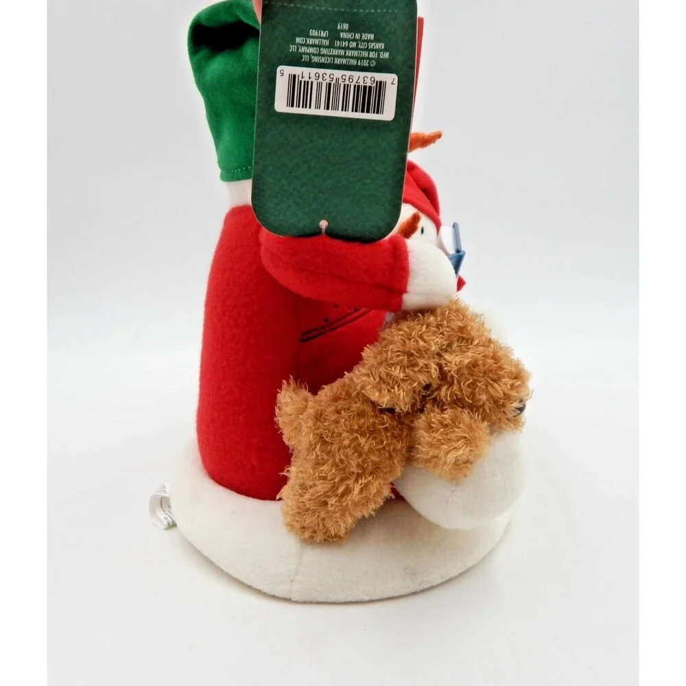 Hallmark 2019 Jingle Pals Story Time Snowman Plush Christmas Animated Tags